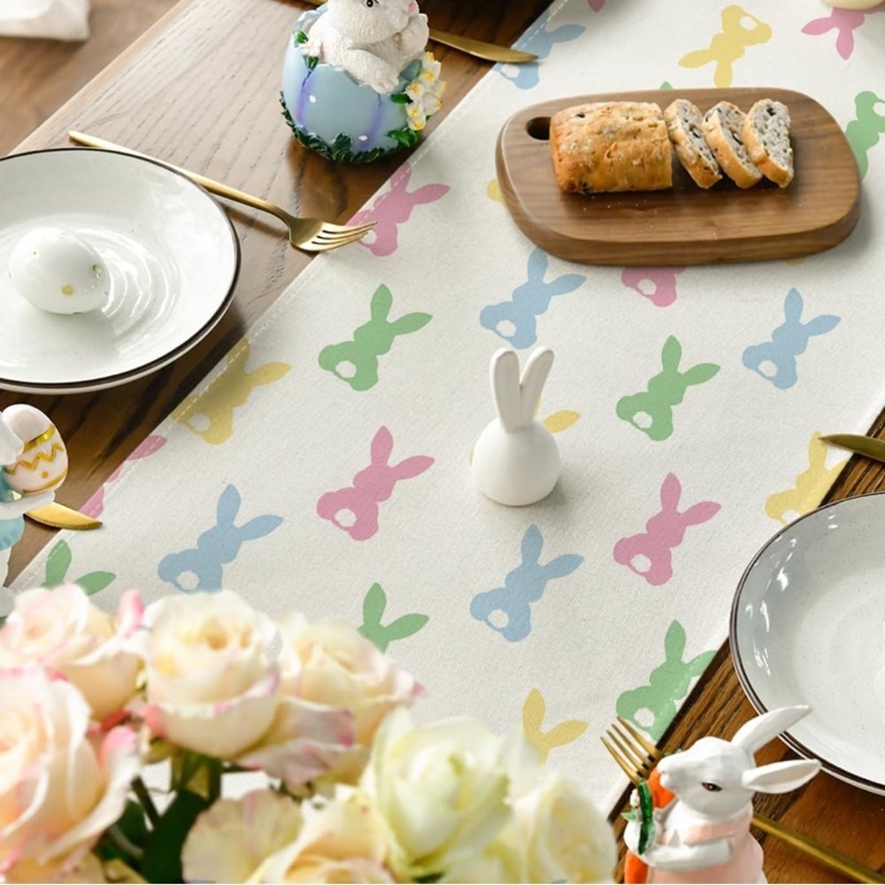 Colorful Bunny Table Runner - Picture 3 of 6